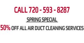 spring special half off air duct cleaning